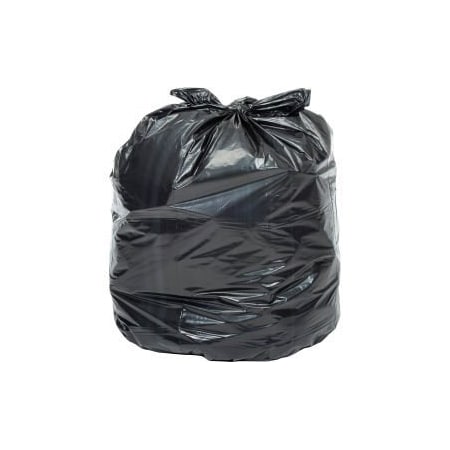 Napco Bag And Film GEC 153; Contractor Black Trash Bags - 42 Gal, 3.0 Mil, 50 Bags/Case M32503